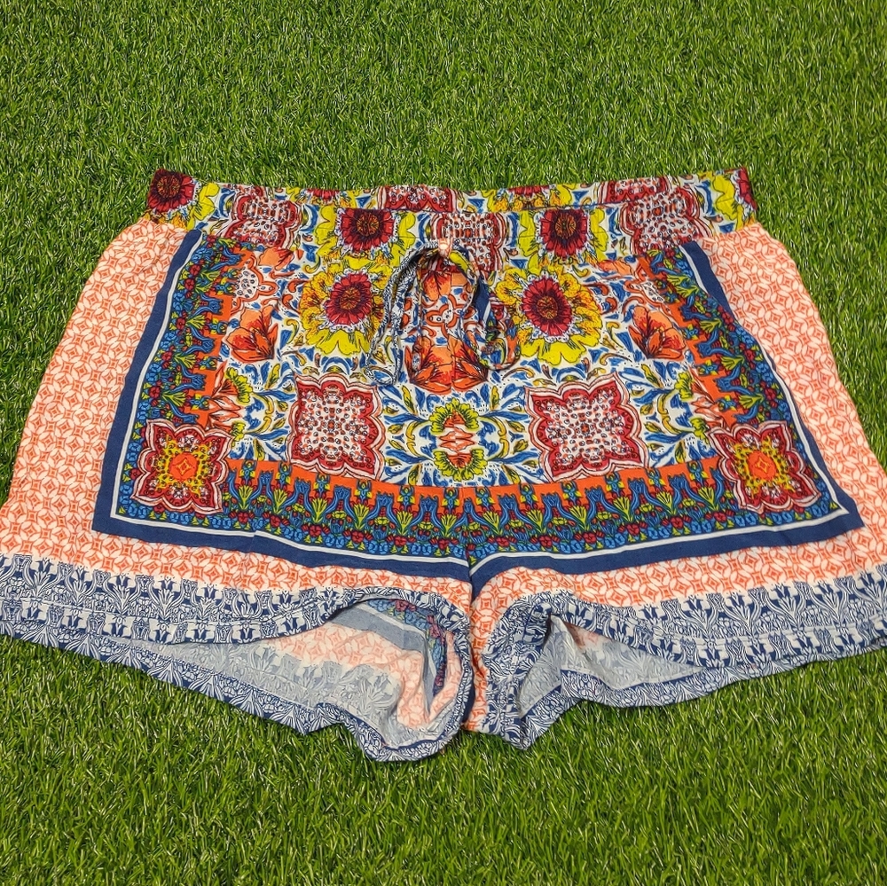BEBOP LIGHTWEIGHT BOHO DRAWSTRING SHORTS SIZE XL